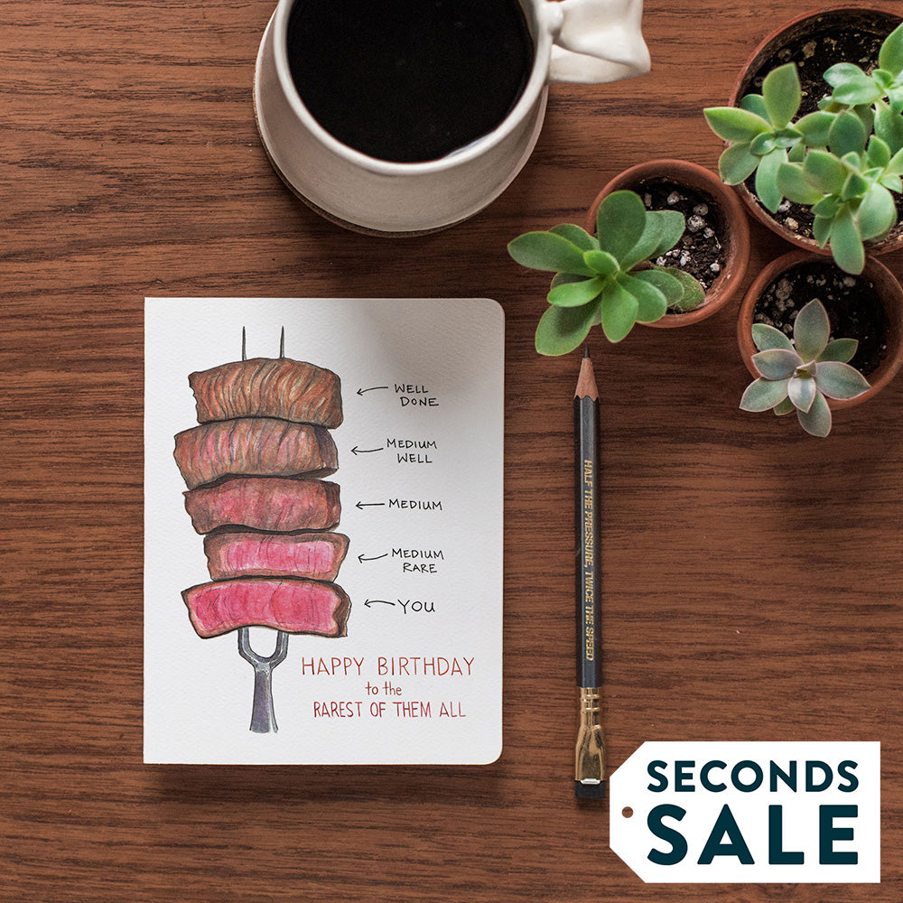 SECONDS SALE: Rarest of Them All Birthday Cards - Slightly Imperfect Silver Antelope SECONDS SALE: Rarest of Them All Birthday Cards - Slightly Imperfect Silver Antelope