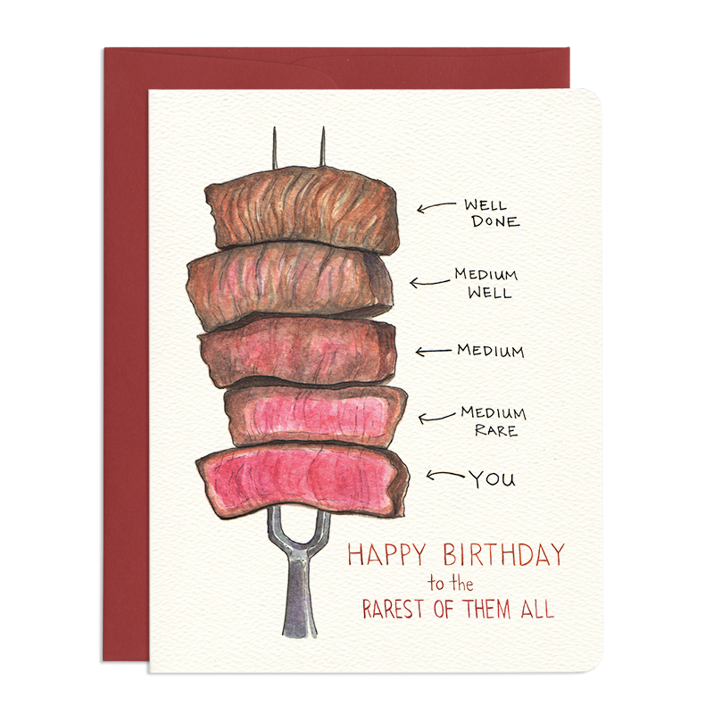 Happy Birthday to the Rarest of Them All - Birthday Card Silver Antelope Happy Birthday to the Rarest of Them All - Birthday Card Silver Antelope