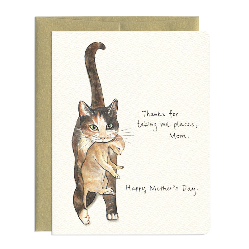 Cat Mom - Adorable Cat & Kitten Mother's Day Greeting Card