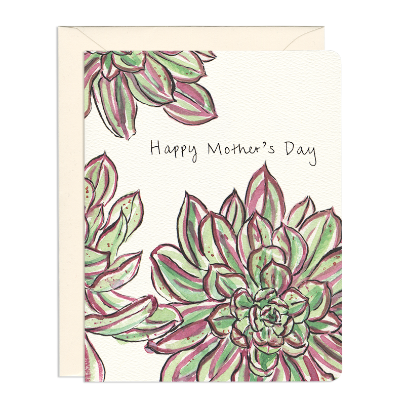 Succulent Mom - Mother's Day Plant Greeting Card