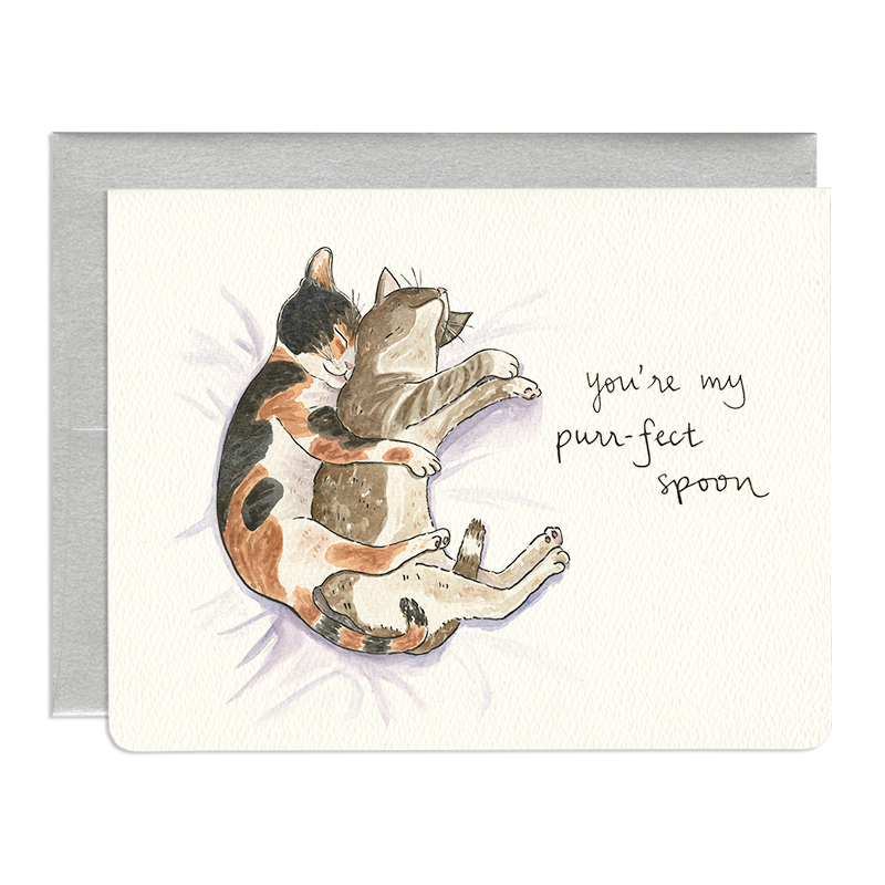 Purrfect Spoon Card