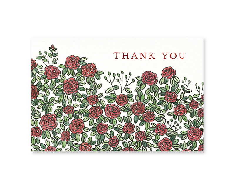 Roses Thanks Post-Card