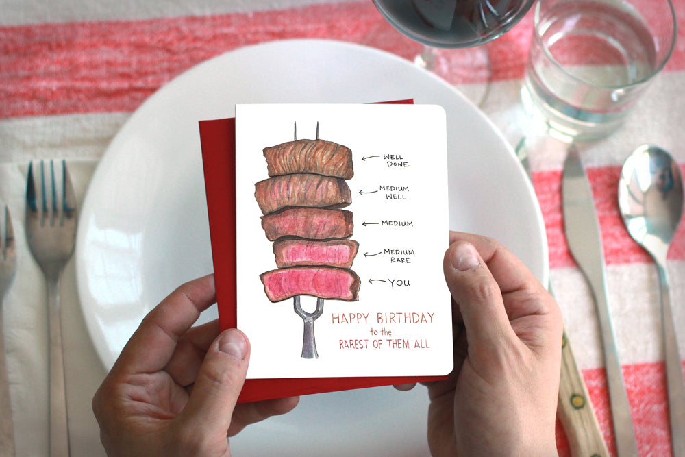 Happy Birthday to the Rarest of Them All - Birthday Card Silver Antelope Happy Birthday to the Rarest of Them All - Birthday Card Silver Antelope