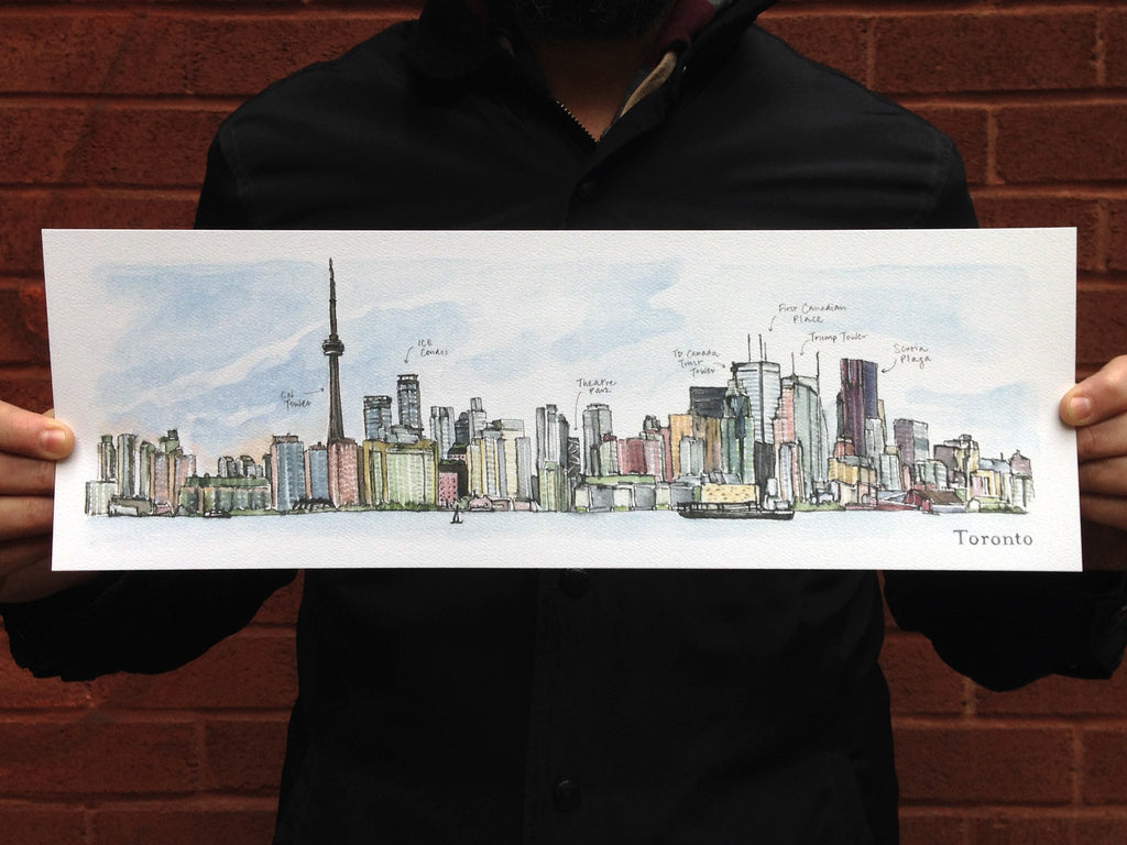 Toronto Skyline Flat Card